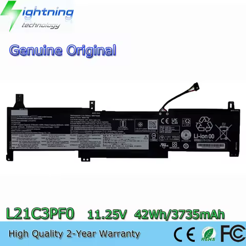 Genuine L21C3PF0 L21M3PF0 L21M3PF1 11.25V 42Wh Original Battery for Lenovo IdeaPad 1-14IJL7 1-15IAU7