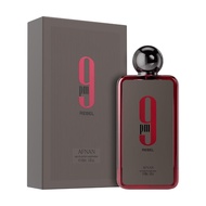 9 PM Rebel BY AFNAN Eau de Parfum – 100ml Unisex | Fruity, Woody & Sweet Scent