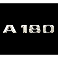 BENZ A180 15 New Style Pointed Font Word Mark Body Word Sticker Rear Box Font Font Height 23mm