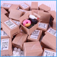 Influencer Creative Miniature Express Delivery Mystery Box Parcel Mini Simulation Food Bottle Model Candy Toy Decoration Gift