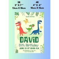 4R 5R Card Birthday  Card Groomsman Card Invitation Card