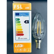 [Ready Stock] FSL LED BULB 2watt  Specification /Model :C35-2-E14/ AC 240V 50/60Hz