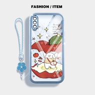 YBD Phone Case For Samsung Galaxy A50 A50S A30S A307 A03S A02S M02S A025 A307 Cartoon Red Blue Apple