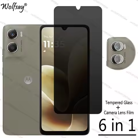 Privacy Screen Protector For Motorola Moto G06 Power Anti-Spy Tempered Glass For Moto G06 Power Glas
