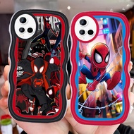 D-78 Spiderman Transparent Casing for VIVO Y21s Y21e Y33 Y33s Y21 Y21a Case
