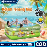 Kolam Renang Anak Jumbo 1.8 Meter Mandi Bola Kolam Karet Ocean Pool Besar Murah Free Pompa Swimming 