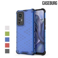 小米12 / Xiaomi 12X 5G CASEBURG Hybrid HEX 雙物料加強防撞 軟邊硬底 四邊全包保護殼 手機套 5614A