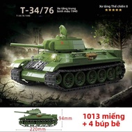 Bộ Xếp Hình Mô Hình Quân Sự Cổ Điển Thế Chiến II - Xe Tăng Hạng Nặng Tiger Leopard KV-1 KV-2 IS-2 Dà