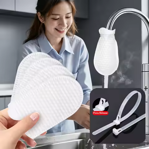 Universal Faucet Water Filter Anti-splash Thickened Faucet Filter With Zip Tie Water Filter Bag Kitc