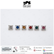 FiBiCandy ITL0341 Zanira Austrian Crystal ASTM F136 Implant Grade Titanium Earring Small