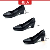 Cheap Korean Style Heus Attire Office Pumps for Women - 3/4cm Heels
