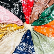 Square silk scarf for women 70 70x70cm turban bandana, beautiful, high-quality head covering to make