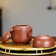 宜興旅行小功夫紫砂茶具套裝家使用者外便攜一體式收納簡約茶道茶杯