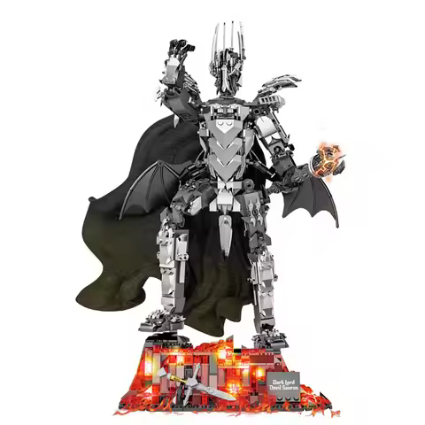 879PCS Dark Lord Sauron Mech Building Set Ideas Demon Building Blocks Model Adults Collection Toys G