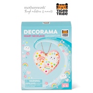 Tiger Tribe Decorama Heart Necklace | DIY Felt Jewelry Kit | Ages 5-8