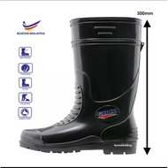 GOCO 968bk Kasut Kerja Getah Anti slip-Safety Rubber shoes Boot Pasar kebun Dengan Fubrik Lining