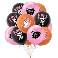 Halloween Party Decoration Pink Halloween Balloon Cute Funny Ghost Ghost Festival Balloon Skeleton B