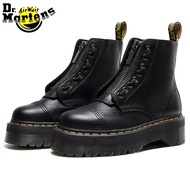 Dr.Martens Sinclair Leather Martin Boots Women's Fashion Ankle Boots Cowhide Leather Zip Shoes 35-43