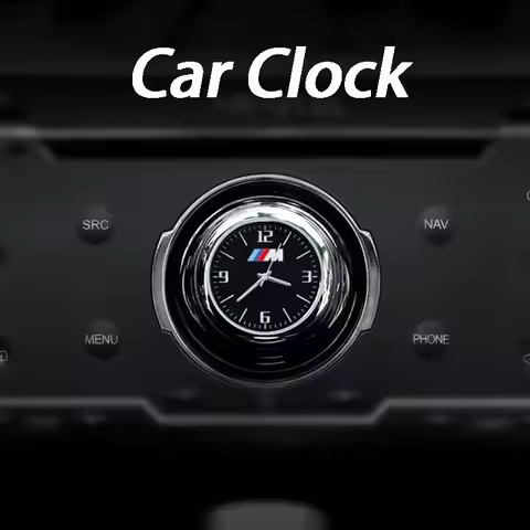 Car Clock For BMW 3 5 7 Series F10 F20 F30 F15 F16 F01 F02 F25 F40 X1 X2 X3 X4 X5 X6 X7 M3 Stick-On 