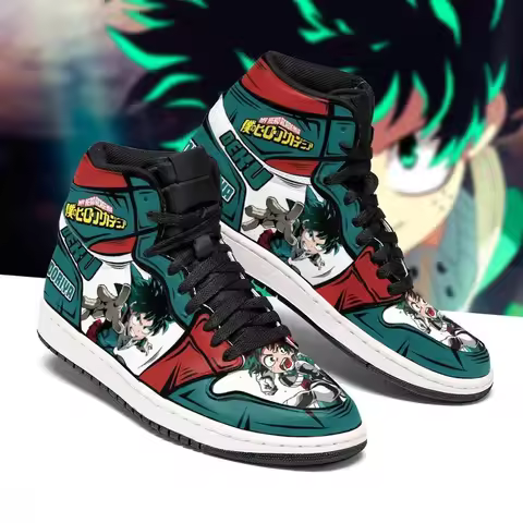 My Hero Academia Anime Midoriya Izuku New Sneakers Casual Shoes Basketball Shoes Printing Comfortabl