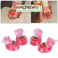AMOR12WV Pet Jelly Shoes, Cool Multi-Size Pet Shoes,  Style Breathable Silicone Cat Dog Shoes Pet
