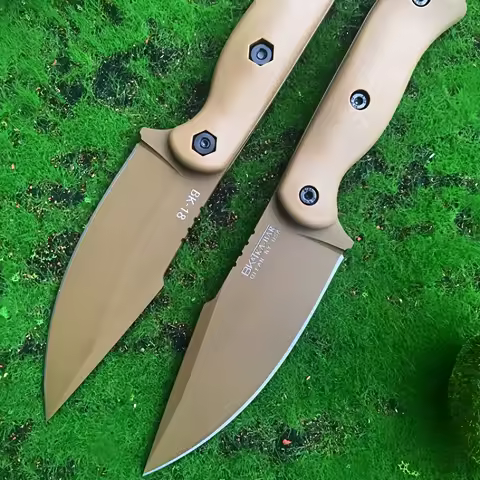 BK18 Multifunctional Tool Fixed Blade Knife D2 Steel High Hardness Nylon Fiberglass Handle for Outdo