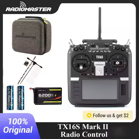 RadioMaster TX16S MKII V4.0 Hall Gimbals FCC LBT(EU) ELRS 2.4G 4in1 Transmitter Remote Control with