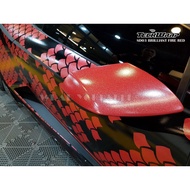 Teckwrap USA SD03 BRILLIANT FIRE RED Sticker Vinyl Air Free