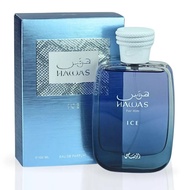 💯% Original, Al Rasasi Hawas Ice EDP Parfum For Men 100ML