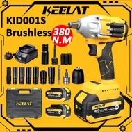 KEELAT KID001S Impact Wrench Cordless Wrench Electric Wrench Gun Impact Drill Wrench Drill Battery S