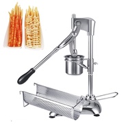 【In Stock】Jamielin 30cm Long French Fries Maker Machine Mashed Long Potatoes Fried Chip Extruders Manual Potato Making Machine QYKT