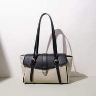 2026 Briefcase New Style Genuine Leather Shoulder Handbag Commuter Premium Baguette Single Armpit Li