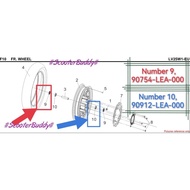 ORI SYM NO.9 DUST SEAL (90754-LEA-000) / NO.10 BEARING (LLU) (90912-LEA-000) New Evo250i / Symphony 