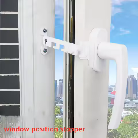Window limiter latch Adjustable position Locator Wind Brace for stopper casement window lock securit