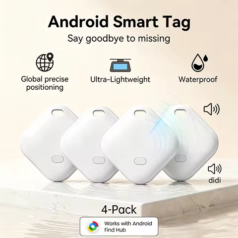 1-4 Pack Android Smart Location Tag Bluetooth Locator GPS Tracker Tracker Tag Key Finder Wallet Pet 