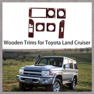 [U L Z R] 6PCS Interior Dashboard Wooden Trims for   70 71 75 LC76 LC79 Hj75 Hzj75 Hzj79 Hdj79 1984-