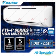 (NEW)Daikin 1.0HP-2.5HP R32 Air Conditioner R32 Non Inverter FTV-PB Series Gin ion (KLANG VALLEY)