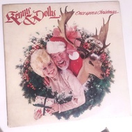 LP Kenny Rogers & Dolly Parton - Once upon a Christmas XMAS. Vinyl record Rekod PIRING HITAM Vintage