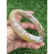 66mm sakura agate bangle