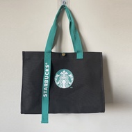 กระเป๋าผ้าสตาร์บัค Starbucks ความจุขนาดใหญ่ กระเป๋าผ้าแคนวาส พร้อมส่งใน ของชำร่วย ของที่ระลึก ของขวัญปีใหม่