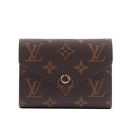 Louis Vuitton Monogram Victorine 新款金釦三折短夾（芭蕾粉） M62360_廠商直送