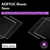 [SG SELLER] 5mm Acrylic Sheet  | Perspex Sheet | Clear Acrylic Sheets