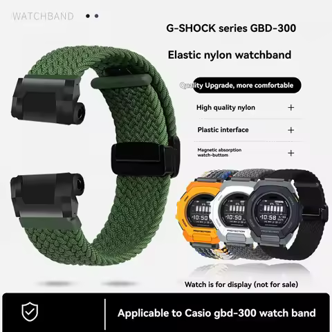 GBD300 Elasticity nylon strap For Casio G-SHOCK 3568 GBD-300 GBD-300-1JF modified fabric Watchband m