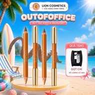 (Free Pencil Sharpener)[OUTOFOFFICE] 2-Headed Contour Pen Highlighter Cream for Face Contouring, Nos