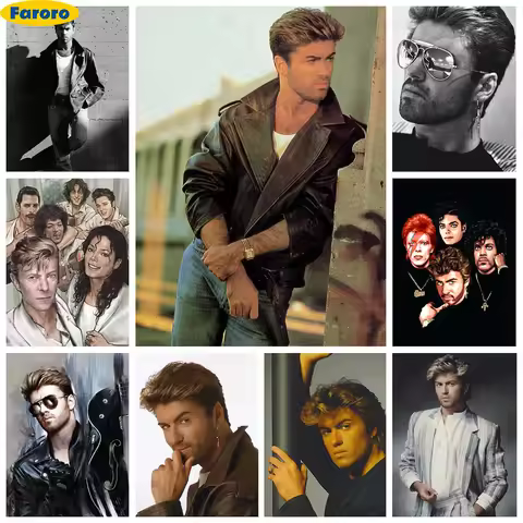 G-George Michael Diamond Painting Kit Rock Singer Poster Diy Diamond Embroidery Cross Stitch Music F
