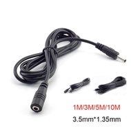 1/1.5/3/5/10M DC Male Female Extension Cables 3.5*1.35mm AV Video Camera Adapter Connector Plug CCTV