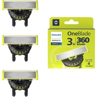 Philips Norelco OneBlade 360 Blade Replacement Blades / Bilah Penggantian
