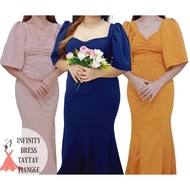 ✁◆۞modern filipiniana dress filipiniana dress formal (PLUS SIZE)  Filipiniana Puff sleeve Mermaid Dr