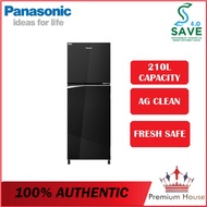 [SAVE 4.0] PANASONIC 210L ECONAVI INVERTER 2 DOOR TOP FREEZER FRIDGE NR-BB211PK / NR-BB211PKMY