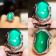 Natural Akik Green Chalchedony Rasa Bacan Kristal Terompah